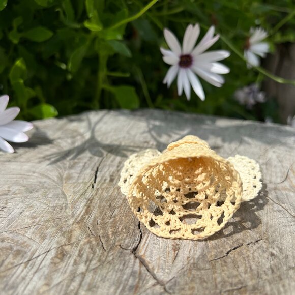 Vintage Crochet Angel Tree Topper - Picture 4 of 4